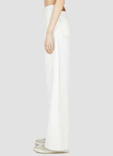 Wide Leg Pants Moncler x Alicia Keys Wide Leg Pants White mak0251005
