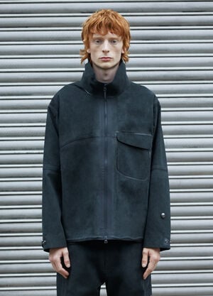Massimo Osti Studio Alcantara® Pidgeon Jacket Black mao0158006