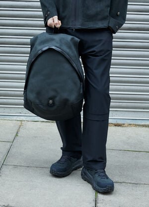 Massimo Osti Studio Alcantara® Mud Backpack Black mao0158010