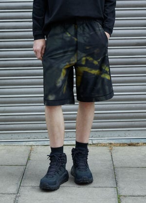 Massimo Osti Studio Camouflage Bermuda Shorts Black mao0158021