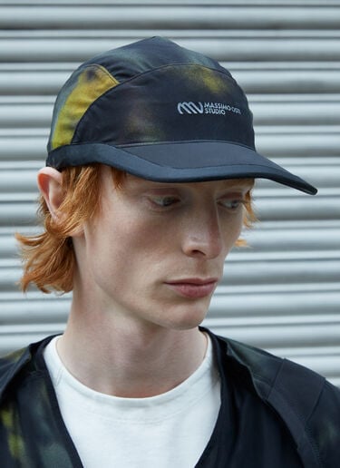 Logo Print Baseball Cap Massimo Osti Studio Logo Print Baseball Cap Black mao0158023