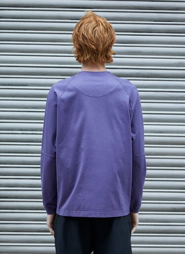 Massimo Osti Studio 徽标长袖 T 恤 紫色 mao0158027