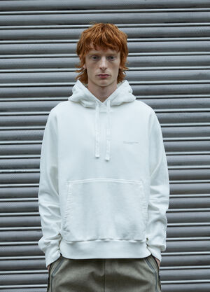 Massimo Osti Studio Logo Hooded Sweatshirt White mao0158033