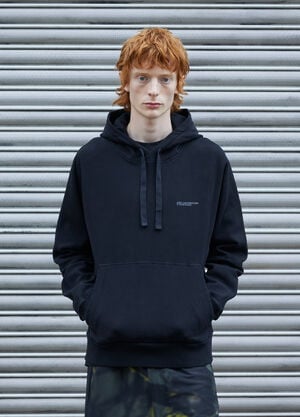 Massimo Osti Studio Logo Hooded Sweatshirt Black mao0158036