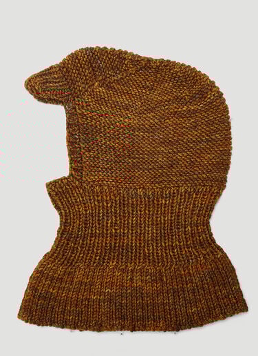 Mass Embellished Merino Wool Balaclava Brown mas0344011