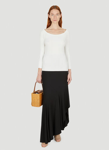 에스텔라 러플 스커트 Max Mara 에스텔라 러플 스커트 블랙 max0252004