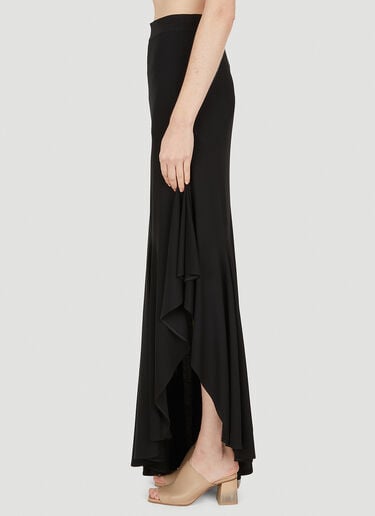 Max Mara 에스텔라 러플 스커트 블랙 max0252004