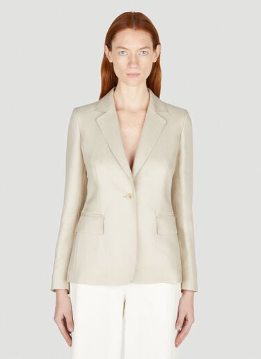 Max Mara アルパカシングルブレストブレザー ベージュ max0252009
