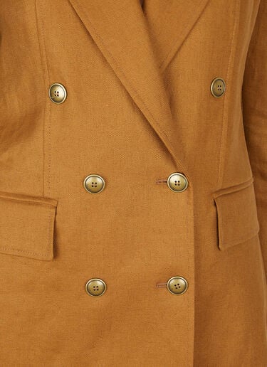 Max Mara Verace ダブルブレストブレザー ブラウン max0252022