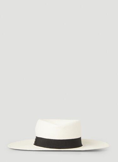 Max Mara 술타노 밀짚모자 화이트 max0252034