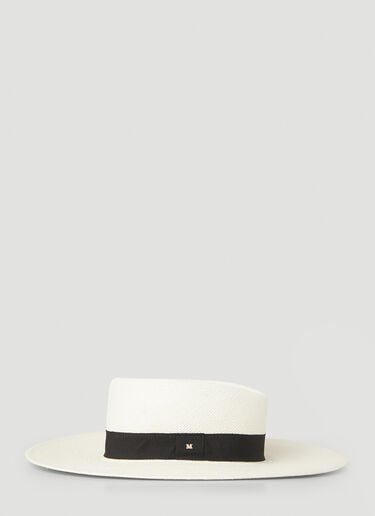 Max Mara 술타노 밀짚모자 화이트 max0252034