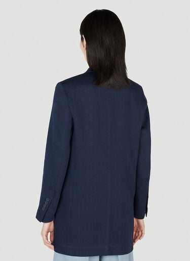 Max Mara Filante 双排扣西装外套 蓝色 max0252061