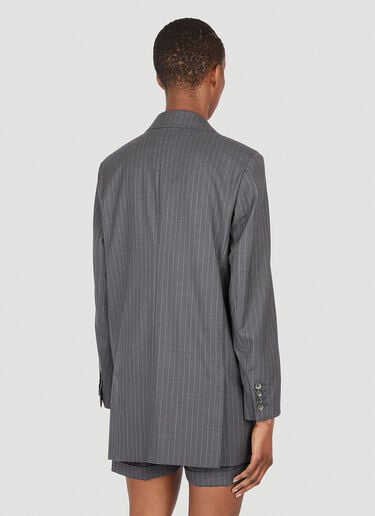 Max Mara ピンストライプウールブレザー グレー max0253039