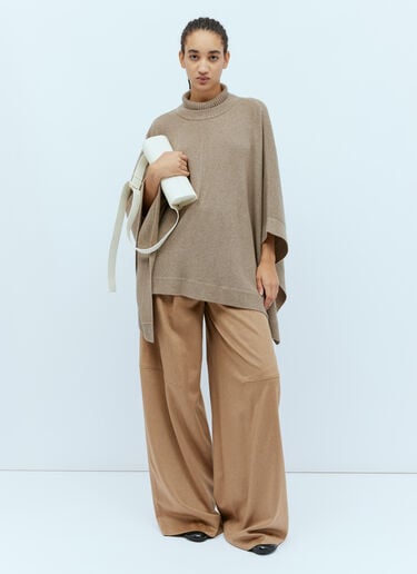 Max Mara カシミヤ オーバーサイズ ポンチョ ベージュ max0254082