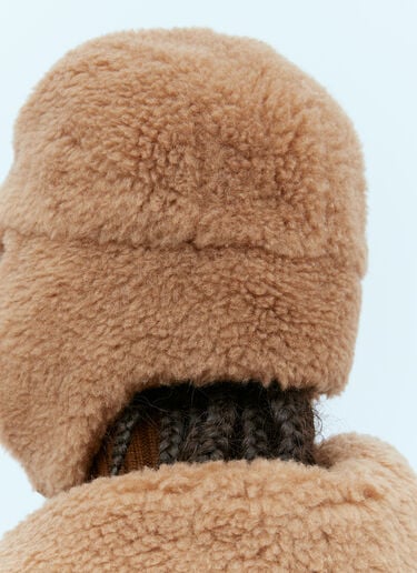 Max Mara Teddy Buckle Baseball Cap Camel max0254086