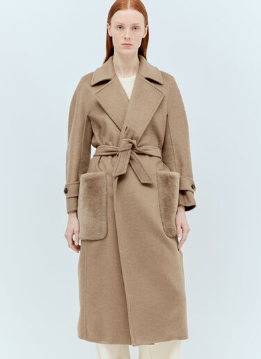 Cashmere Robe Coat Max Mara Cashmere Robe Coat Brown max0255018