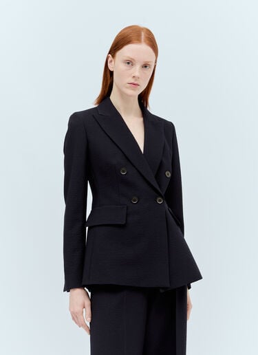 울 혼방 더블 브레스트 블레이저 Max Mara 울 혼방 더블 브레스트 블레이저 네이비 max0255021