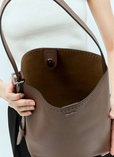 스몰 아르케티포 쇼핑백 Max Mara 스몰 아르케티포 쇼핑백 브라운 max0255030