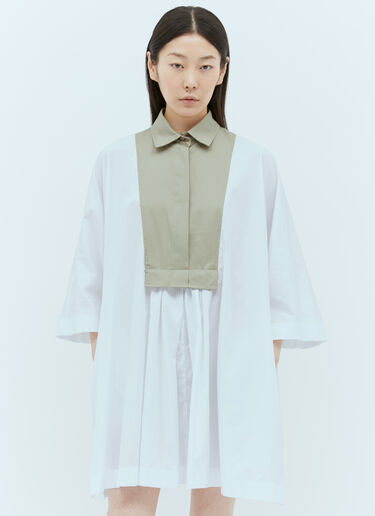 Max Mara 포플린 셔츠 원피스 화이트 max0256002