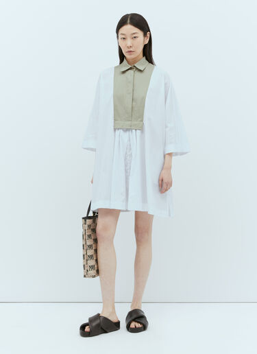 Max Mara 포플린 셔츠 원피스 화이트 max0256002