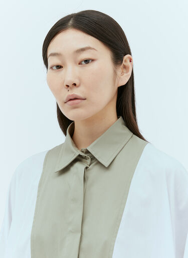 Max Mara 포플린 셔츠 원피스 화이트 max0256002