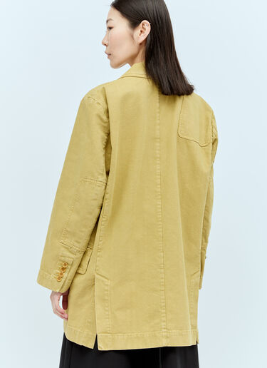 Oversized Canvas Blazer Max Mara Oversized Canvas Blazer Yellow max0256057