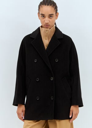 Max Mara Short 101801 Icon Coat Black max0257006