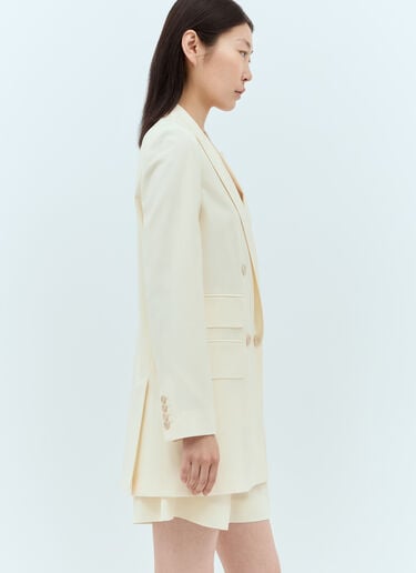 Max Mara ウールダブルブレストブレザー クリーム max0257015