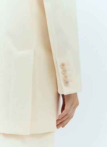 Max Mara ウールダブルブレストブレザー クリーム max0257015