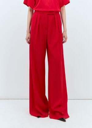 Max Mara 羊毛阔腿裤  红色 max0257032