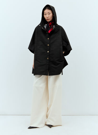 Max Mara Jacquard Cape Black max0257038