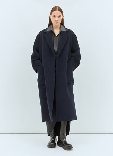 Wool And Cashmere Robe Coat Max Mara Wool And Cashmere Robe Coat Blue max0258001