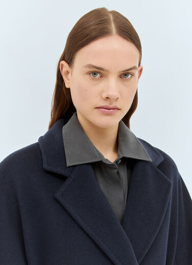 Max Mara ウール＆カシミア製ローブコート ブルー max0258001