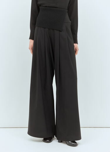 Long Stretch Wool Pants Max Mara Long Stretch Wool Pants Black max0258003