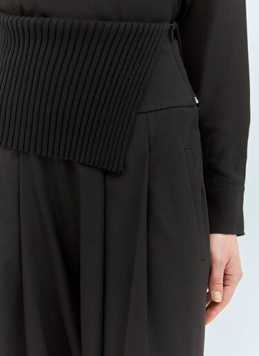 Long Stretch Wool Pants Max Mara Long Stretch Wool Pants Black max0258003