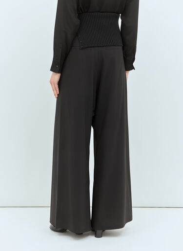 Long Stretch Wool Pants Max Mara Long Stretch Wool Pants Black max0258003
