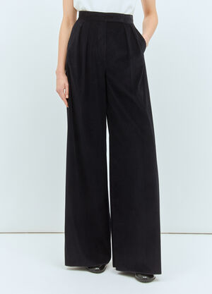 Max Mara 阔腿灯芯绒长裤 蓝色 max0258005