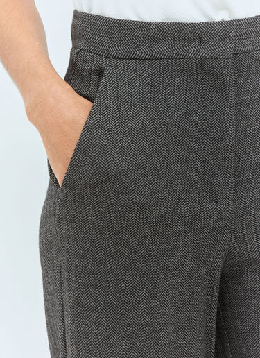 Max Mara 人字纹长裤 灰色 max0258017
