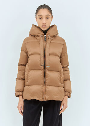 Max Mara 防水蓬松羽绒服  棕色 max0258026
