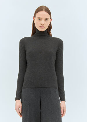 Max Mara 羊绒高领针织衫 灰色 max0258031