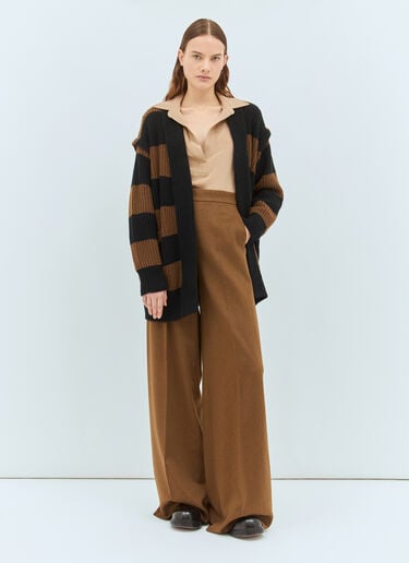 Wool And Cashmere Oversized Cardigan Max Mara Wool And Cashmere Oversized Cardigan Brown max0258038