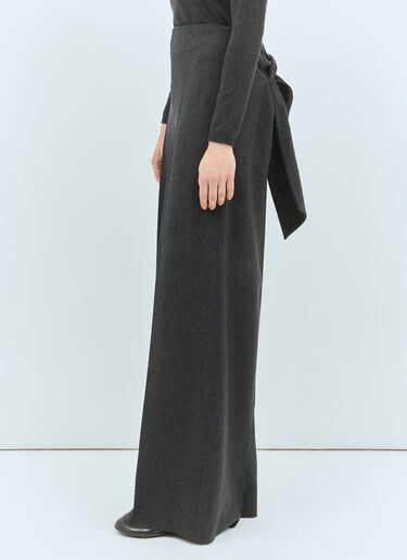 Wide-Leg Wool Felt Pants Max Mara Wide-Leg Wool Felt Pants Grey max0258043
