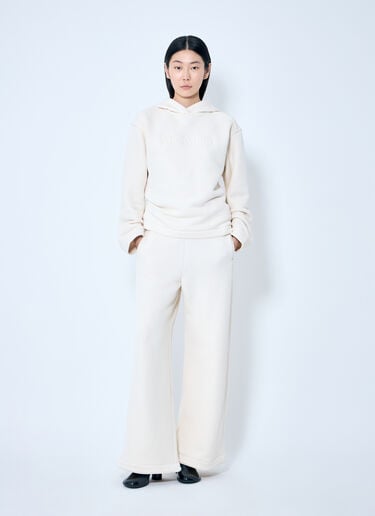 Max Mara Knit Track Pants White max0259006