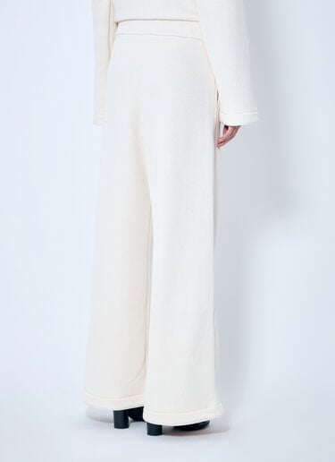 Max Mara Knit Track Pants White max0259006