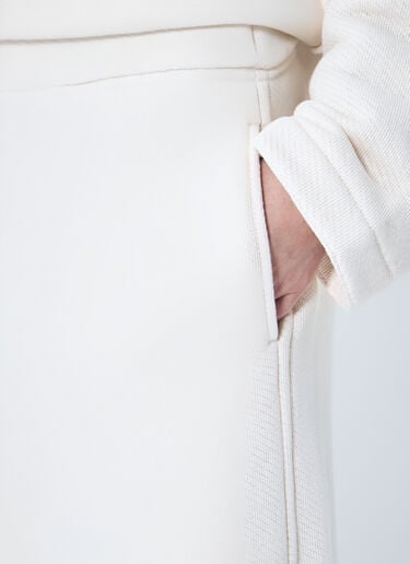 Max Mara Knit Track Pants White max0259006