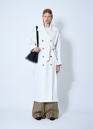 撥水加工ギャバジントレンチコーチ Max Mara 撥水加工ギャバジントレンチコーチ ホワイト max0259007
