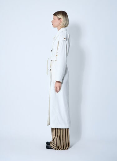 撥水加工ギャバジントレンチコーチ Max Mara 撥水加工ギャバジントレンチコーチ ホワイト max0259007