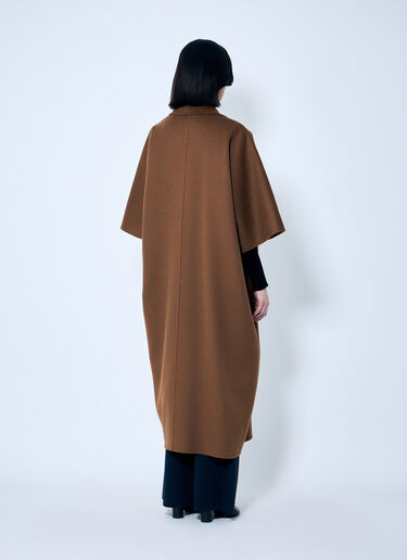드레이프 케이프 코트 Max Mara 드레이프 케이프 코트 브라운 max0259009