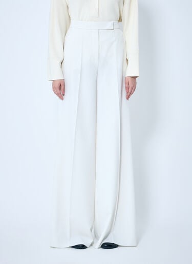 Max Mara ギャバジンウールパンツ ホワイト max0259010