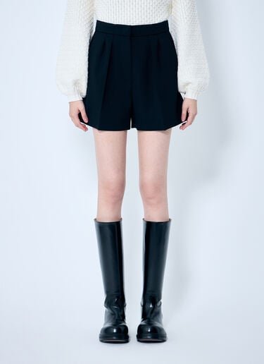 Wool Canvas Shorts Max Mara Wool Canvas Shorts Black max0259013